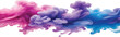 © SFahad - Vibrant pink and blue acrylic paint spreading and mixing in water, creating a stunning and colorful ink cloud that swirls in a captivating abstract motion isolated on a clean white background