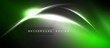 © antishock - Abstract green background. Smooth curves, bright light effects, modern design elements. Dark shadows create depth, visual impact.