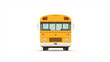 © Svetlana - Front view of a yellow school bus, symbolizing education, childhood, and transportation for students.