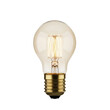 © Nahid - Vintage style clear light bulb with brass base and glowing filament isolated on transparent background