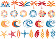 © Niranjon - A colorful collection of tropical vector icons and illustrations