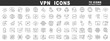 © tutti_frutti - Clean outline VPN icon set