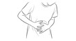 © Tomi - Person holding stomach in pain, illustration of abdominal discomfort and digestive issues