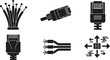 © Sadhin - Common types of computer network and peripheral connection interfaces