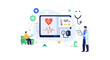 © Azira - Telemedicine and Digital Healthcare Concept with Doctor Monitoring Patient Data Remotely