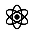 © MdAsifur - Stylized atom symbol with orbiting electrons, ideal for science, education, and technology themes Vector, illustration