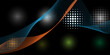 © isma - Royalty-free abstract blue orange background. High quality image. Light leaks. Can use overlay.