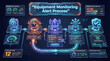 © Sergey - Equipment Monitoring Alert Process Holographic 3D Infographic Poster for Industrial Status Tracking and Response Workflow.