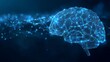© suyu - Machine learning evolution with digital brains transforming from simple to complex, showing artificial intelligence, large language models, deep learning, and advanced AI in blue tones