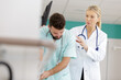 © auremar - a stressed doctor in hospital