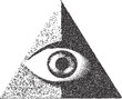 © HoneyPunch - Eye vintage y2k stipple art, vision halftone stipple brutalist retro vector png with transparent background, iris 2000s aesthetic photocopy effect tattoo