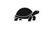 © Choir - Black turtle silhouette walking slow.