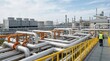 © Kitta Studio - Industrial Pipeline Infrastructure in a Chemical Plant Environment