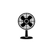 © sabbir - Black vintage desk fan isolated on white background minimal design