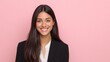 © Johannes - smiling young professional headshot on a pink isolated background