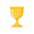 © paul - A golden chalice, a symbol of reward and victory, stands out against a simple background. Its elegant shape and rich color make it a striking representation of achievement.