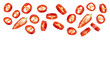 © MDTOUFICKAHAMAD - Sliced red chili peppers arranged in a line on a transparent background