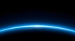© Rakhi - Glowing blue horizon on a dark background