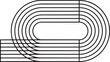 © Salman - Track of Athletic Competition: An aerial depiction of a meticulously designed track for athletic competition, featuring lanes and curves, embodies the essence of speed, dedication.