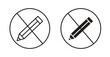 © jotty - No writing signs. web vector design