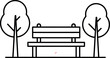 © MstMomenaBegum - Simple park bench illustration