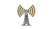© Mardiyo - Cell Tower with Signal Waves Emitting.