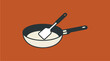 © alisya - Frying Pan with Spatula Cooking Utensils.