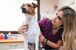 © Gonzalo Infiesta - Veterinarian checking patient dog during veterinary clinic visit