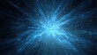 © backup_studio - Abstract cosmic explosion with glowing blue light rays. Space nebula supernova burst and star energy particles. Science fiction galaxy background, deep universe and big bang concept.