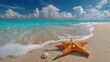 © Olajumoke - Summer beach vibe with starfish on sand,  starfish on the beach