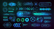 © Hanif - Futuristic HUD Elements - A Collection of High-Tech Interface Designs.