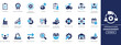 © SokretiRani - Operations management solid icon set. Containing production, logistics, supply chain, manufacturing, planning, inventory, strategy, customer satisfaction and more. solid icon collection.