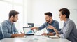 © Tanakorn - Professionals Collaborating on Business Strategies While Analyzing Data in Modern Office Environment
