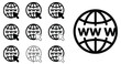 © EQBAL BASAR HABIB - World Wide Web Globe Icons – Cursor Pointer and WWW Vector Set
