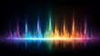 © Rina - Vibrant Sound Wave Spectrum With Rainbow Colors high resolution image