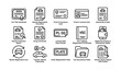 © Cali6ro - Vehicle document icons: registration, license, insurance, inspection, ownership transfer