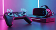 © Darryl - Modern Gaming Controller and VR Headset Setup.