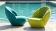 © Darman - Modern Outdoor Chairs by the Swimming Pool