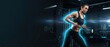 © MODERNARTWatChaRaWit - Intense fitness training session gym action photography indoor environment dynamic viewpoint empowerment concept