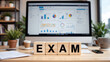 © Alexandr Peers - Exam preparation and academic testing theme for student evaluation, course assessment and score review with qualification tracking, study readiness and education outcome measurement