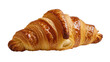 © Vetle - Isolated delicious golden brown flaky butter croissant fresh from bakery for breakfast.