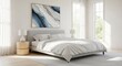 © 506 - Serene Bedroom Oasis with Abstract Art and Natural Light.