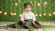 © mat - Child in Traditional Filipino Tapis Outfit with Festive Lights