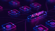 © Chaosamran_Studio - AI agentic workflow automation artificial intelligence agent software interface nodes triggers data tool dashboard coding icon flow process database technology 3d rendering.
