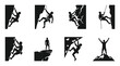 © Kumail - Rock Climbing Vector Silhouettes for Adventure and Sports Design