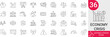© MinimalPixel - Economy Crisis Icons Set. Includes Recession, Inflation, Bankruptcy, Market Crash, Debt, Financial Loss, Poverty, and Unemployment. 36 Professional Line Icons with Editable Stroke.