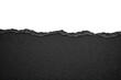 © Nasra - Torn black paper edge on a white background, creating a textured border for design elements, copy space, or abstract concepts