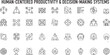 © MAHDIHASAN - Human-Centered Productivity and Decision-Making Systems Line Icon Set for Business Management and Workflow Optimization