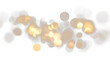 © tanandaa - Golden circles on a transparent background creating a soft bokeh effect during daylight hours