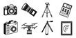 © Sa - collection of photography equipment and devices Vector